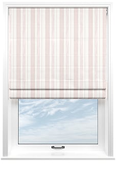 Shabby Chic by Rachel Ashwell Watercolour Stripe, Blush - Twist&Fit Roman Blind